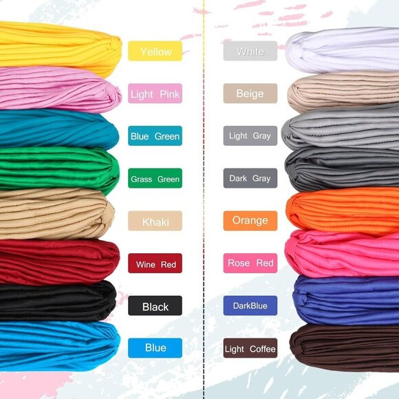 Women Head Wraps Polyester 16 Pack Soft Stretch Turbans for Sleep & Style